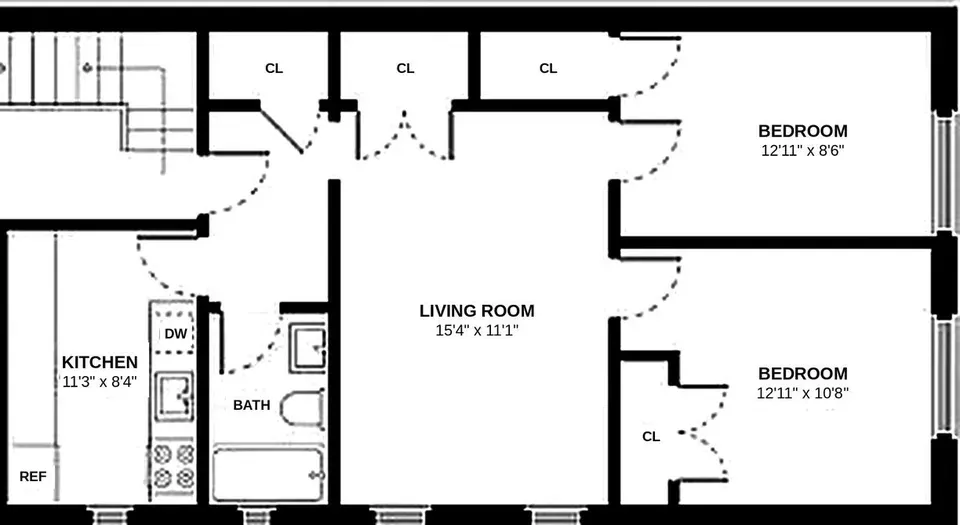 2 Bed 1 Bath Multi-Unit Residential Property in Brooklyn, NY - 1