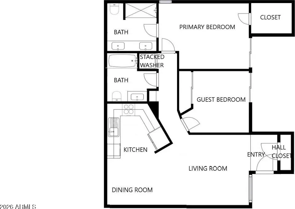 2 Bed 2 Bath Established Multi-Level Townhouse in Scottsdale, AZ - 4