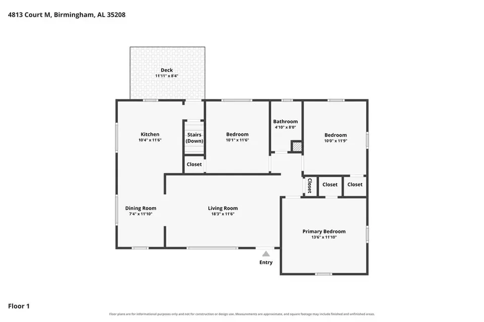 3 Bed 1 Bath Modern Contemporary Residence in Birmingham, AL - 3