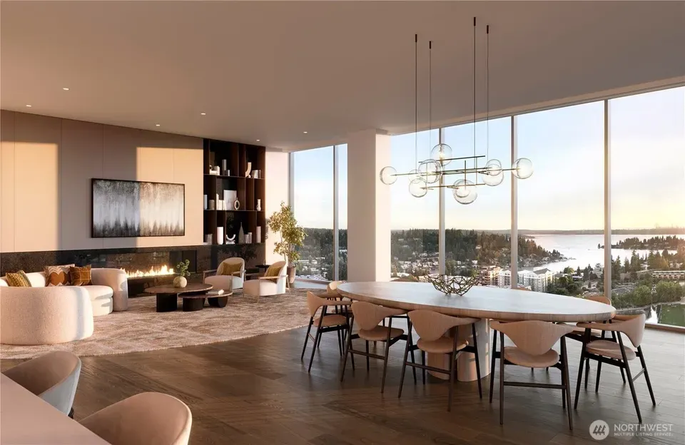 3 Bed 3 Bath Contemporary High-Rise Condo in Bellevue, WA