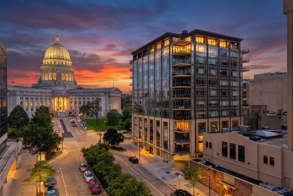 3 Bed 3 Bath Contemporary High-Rise Condo in Madison, WI
