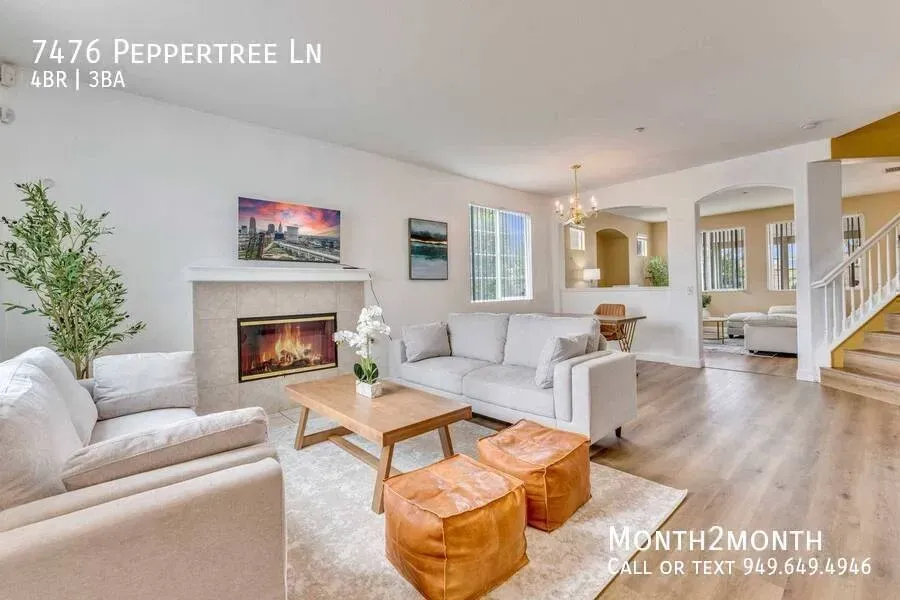 4 Bed 2 Bath Modern Contemporary Residence in Fontana, CA