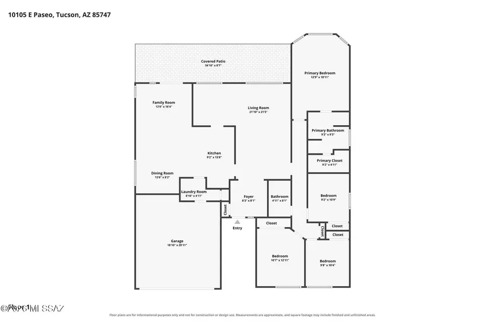 4 Bed 2 Bath Traditional Suburban Family Home in Tucson, AZ - 2