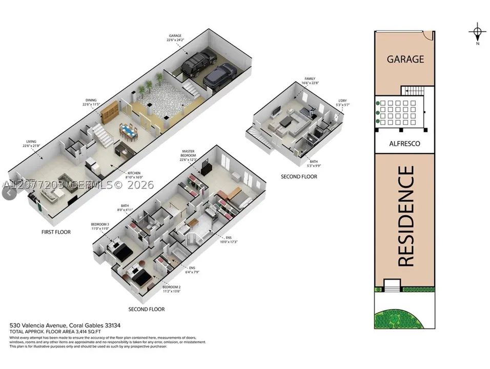 4 Bed 4 Bath Contemporary Multi-Level Townhome in Coral Gables, FL - 3